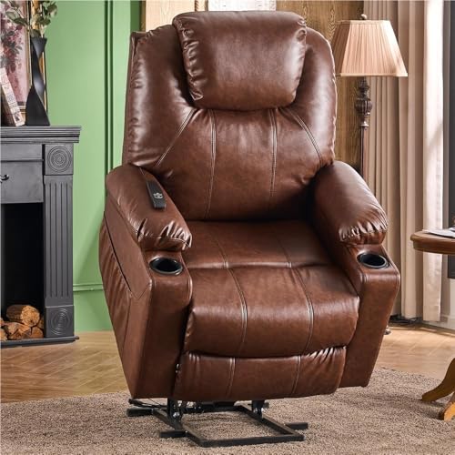 Power Lift Recliner Chair with Heat and Massage for Elderly Adults
