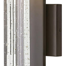 Hinkley Glacier Small Integrated LED Outdoor Wall Sconce, Bronze Finish