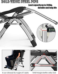Lightweight Recliner Chairs with Cushions Outdoor Garden Patio Lawn Chairs Reclining for Heavy People Zero Gravity Beach Deck Sun Lounger (Color : B)