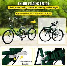 Bkisy Adult Tricycle 24'' 1-Speed Green
