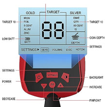 JDXQBLD Metal Detector for Adults, Upgraded Metal Finder with LCD Display, 10" High Accuracy Search Coil and 2 Alarm Mode, Adjustable Stem and Humanity Design, Pinpoint and Easy to us