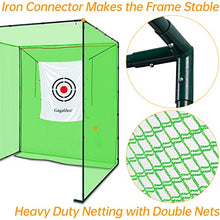 Gagalileo Golf Cage Hitting Net with Target Golf Training Aids Ball Return Net 10x10x10FT New Vision