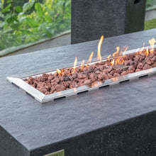 Elementi Hampton Propane Fire Pit Table Cast Concrete 56 x 32-in