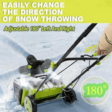 Powerful Cordless Snow Blower, 3500W Motor, Dual LED Lights, Throwing Distance 25ft, Clearing Width 20in, with 2 Batteries, Helps You Easily Handle Winter Removal