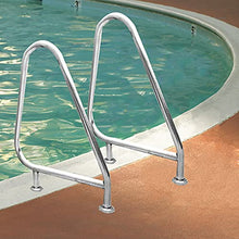 MSHOSAC Pool Handrail,304 Stainless Steel Staircase & Pool Handrail, Easy Mount Grab Rail with Complete Accessories, Durable Safety Railing for Swimming Pools & Steps