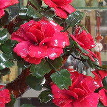 YXIANG56Q Fake Plants Desktop Display - Artificial House Plants Decoration Peony Flower Jade Ornaments Bonsai Tree