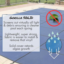 Freetime Fun Gorilla Solid Safety Cover for 20' x 40' Inground Pool Center-End Steps