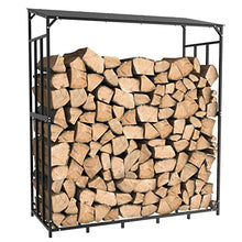 JDXQBLD Firewood Rack Extra Large Tall Outdoor Firewood Rack Square Stand Waterproof Fireplace Garden