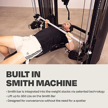 CENTR 3 Home Gym Functional Trainer with Selectorized Smith Bar Matte Black
