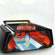 FJIESGKQ Electric Grilling Plate Dormitory Shabu-shabu Hot Pot Barbecue Oven All-in- Machine