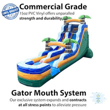 TentandTable 18FT Commercial Inflatable Water Slide & Blower Tropical Green