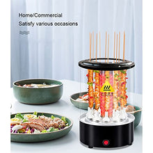 Electric BBQ Kebab Grill Machine Automatic Rotating Barbecue Smokeless Oven Rotisserie Roast Domestic Lamb Skewers Heating Stove(D)