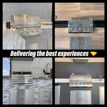 CHALEUR 27" Smokeless Gas Grill - 2-Burner 17000BTU Built In Gas Grill & Built In Grill Head - Premium 304 Stainless Steel Drop In Grills for Outdoor Kitchens & Indoor Drop In Grill (Propane)