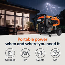 Generac 8,250 Starting Watt Dual Fuel Portable Gas Generator Electric Start