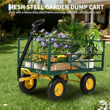 Garden Dump Cart Heavy Duty Wagon with Removable Sides