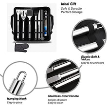 SDVantage BBQ Grill Set, 11 PCS BBQ Grill Accessories Set for Camp Chef, Professional Stainless Flat Top Grilling Accessories Set with Slotted Spatula,Heat Insulation Gloves, Cloth Bag