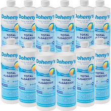 Doheny’s Total Algaecide | 100% Professional-Grade | Extra Strength & Effective Against All Types of Algae | Non-Foaming & Non-Staining Formula | 90-Day Prevention | Set of (12) - 32 Ounce Bottles