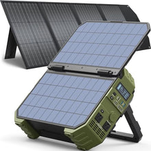 BROWEY 1600W (3200W Peak) Portable Power Station with 40W+120W Solar Panel