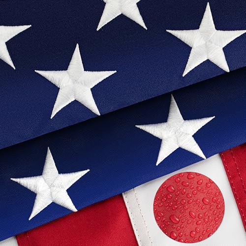 High Wind American Flag Outdoor 20x30 Ft, Long Lasting US Flags for Outside