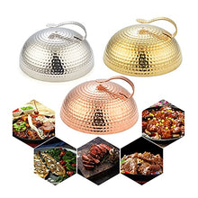 FMOPQ Cheese Melting Dome 11 inch /11.8 inch Heavy-duty Metal Round Basting with Handle for Indoor/Outdoor Grilling Flat Top Cast Iron Steam Cove (Color : A Size : 300mm) (A 280mm)