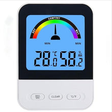 ASWRTYJO ABS Digital Electronic Temperature Humidity Meter for Indoor Dry Wet Comfort Guidance