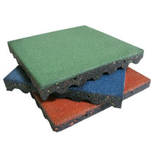 Rubber-Cal Eco-Safety Interlocking Playground Tiles 16 Pack Blue