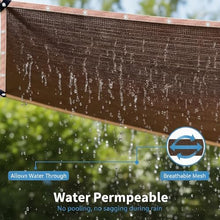LJTGFHP 90% Sun Shade Cloth Mesh Tarp with Grommets for Plant Cover 8 x 100 ft Patio Canopy Garden Pergola Greenhouse Car Barn Kennel Mocha