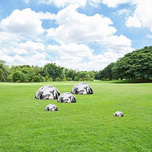 RT-OSXE Reflective Garden Gazing Balls, 2mm Thick Stainless Steel Hemisphere, 304 Seamless Hollow Polished Orb. for Home Garden Decoration, 16 Size (Color : Silver, Size : 450mm/17.7in)