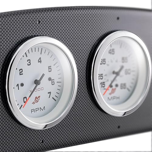 DeckMate Large Pontoon Gauge Panel Carbon Fiber