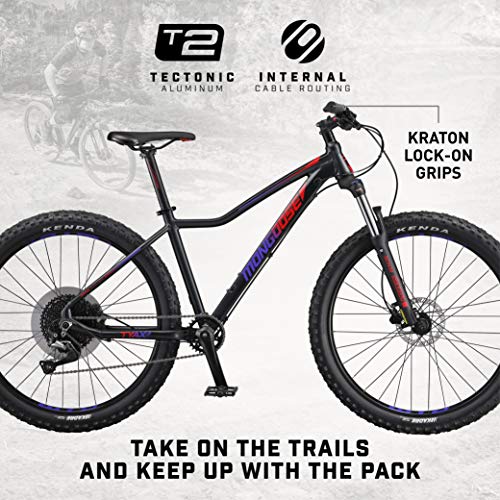Mongoose Tyax Comp Mountain Bike Tectonic T2 Aluminum Frame Black