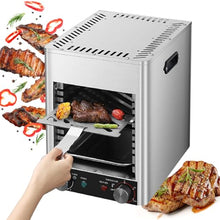Portable Infrared Broiler Grill, 1450℉ Stainless Steel Tabletop Quick Cooking Steak Grill for Meat, Seafood, Veggies,110V