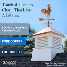 Large Rooster Weathervane - Pure Copper by Good Directions
