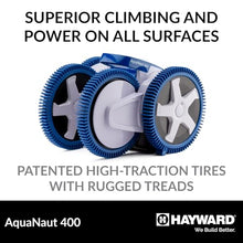 Hayward AquaNaut 400 Suction Pool Cleaner, Automatic Pool Vacuum (4 Wheel)