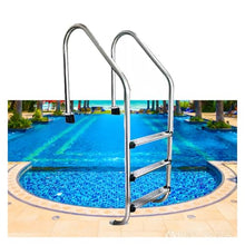 Swimming Pool Ladder,2/3 Steps Stainless Steel Step,Inground Pool Handrails with Pedal,Easy Assembly and Climbing(3 Steps,1.2mm)