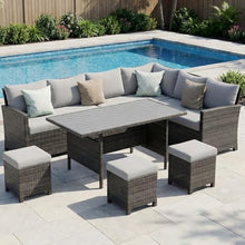 Wisteria Lane 7 Piece Patio Furniture Set, Patio Sectional for All Weather