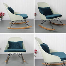 ASDNN Outdoor Garden Recliner Lounge Chair Armchairs Upholstered with Lumbar Pillow Porches Patio Rocking Seat，Green (Color : 95x70x84cm)