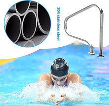 MSHOSAC Heavy-Duty Pool Handrail, Anti-Slip Grab Bar, 1.2mm Thick, Stable Design for Easy Pool Access, Enhanced Safety for Seniors, Kids, Disabled