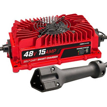 FORM 15 AMP EZGO RXV & TXT Battery Charger for 48 Volt Golf Carts Red