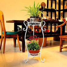 MIIKHI Plant Stands,I Flower Stand,Indoor Balcony Multi Storey Flower Pot Shelves Living Room Shelfnishings/White