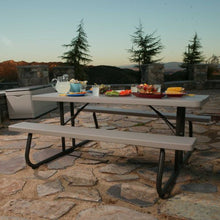 Lifetime Folding Picnic Table and Benches, 6 Feet, Putty, Pack of 4