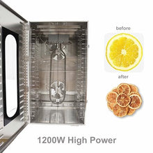 TECHTONGDA 20 Layers Commercial Food Dehydrator Dryer 304 Stainless Steel Silver