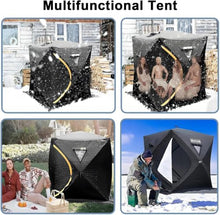 Outdoor Sauna Tent, Insulated All-Weather Fishing Tent for 4 People