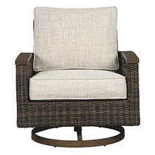 Signature Design by Ashley Paradise Trail Outdoor Swivel Lounge Chair Set, 2 Count Medium Brown