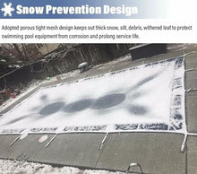 GAZOGJ Dustproof Pool Protector Pool Cover Winter Inground Pool Safety Cover for Rectangle/Oval/Kidney Shaped Pools, High Strength Pp Mesh, Solid Safety Pool Covers, Hardwa,Blue-5m x 9m/16ft x 29.5ft