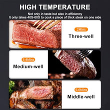 VNATWGOO 1700W 3400W Electric Steak Broiler, Electric Steak Machine, 800℃ Commercial Steak Grill, Adjustable Time Temperature,NPJ-003-110V
