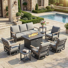 Sweecci Aluminum Outdoor Patio Furniture Set with 5.1-Inch Cushions