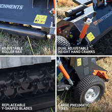 Titan Attachments 48" ATV/UTV Tow-Behind Flail Mower, Briggs and Stratton 420cc XR Professional Series Engine, 13.5 HP, Electric Start, Y-Blades, Mulch and Finish Mower for Uneven Terrain