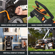 Worx Cordless Lawn Mower, 40V 21" 3-in-1 Grass Mower for 1/2 Acre, WG760