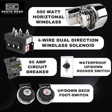 South Bend Components S612 Horizontal Windlass Anchor System 600W 12V DC Stainless