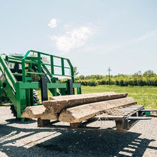 Titan Attachments 60" Pro Series Extra Wide Pallet Fork Frame, 48" Fork Blades, Hook and Pin Mounting Style, Rated 5000 LB, Conus 2 Hay Spear Sleeves and 2" Receiver Hitch Included